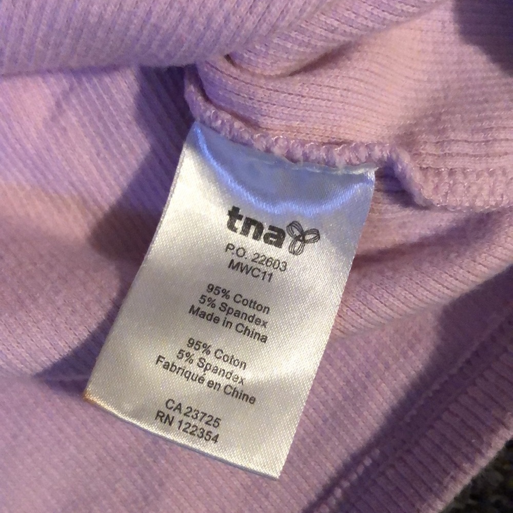 TNA Purple Ribbed Tank Top - Picture 9 of 11